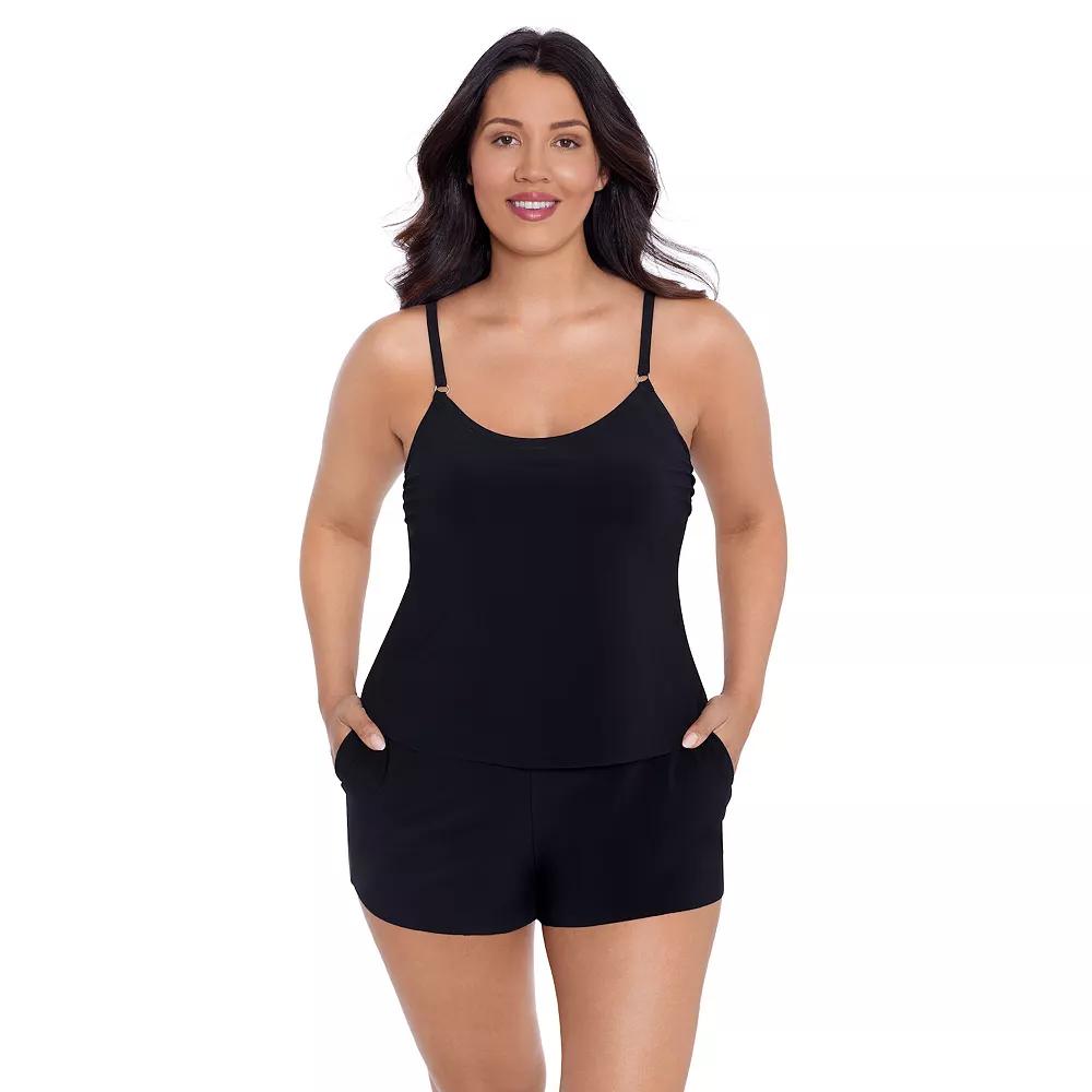 Women's Trimshaper Farrah Swim Romper,  Product Image