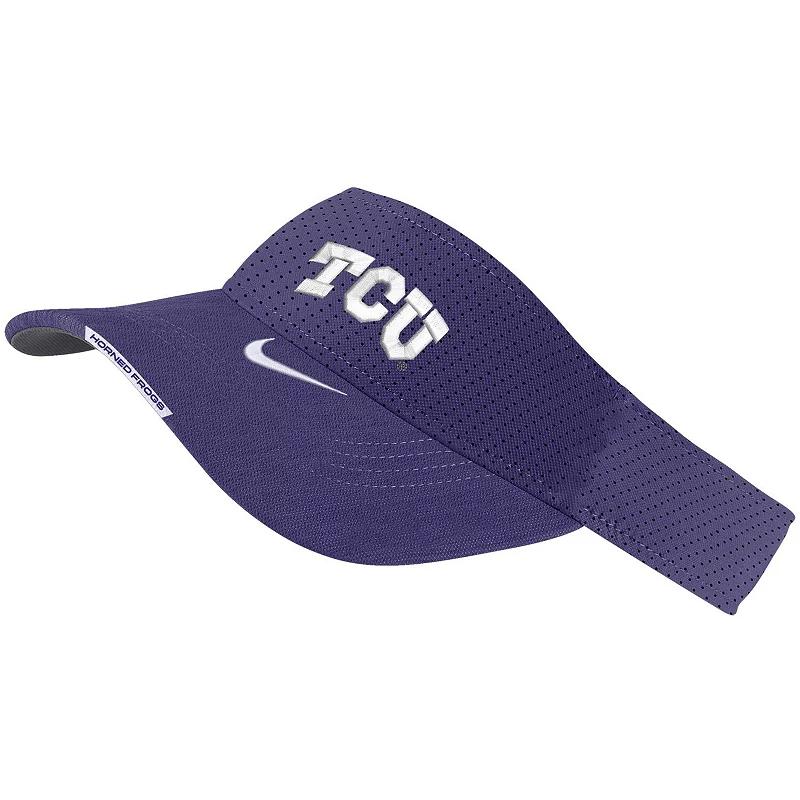 Men's Nike  Purple TCU Horned Frogs 2023 Sideline Performance Adjustable Visor Product Image