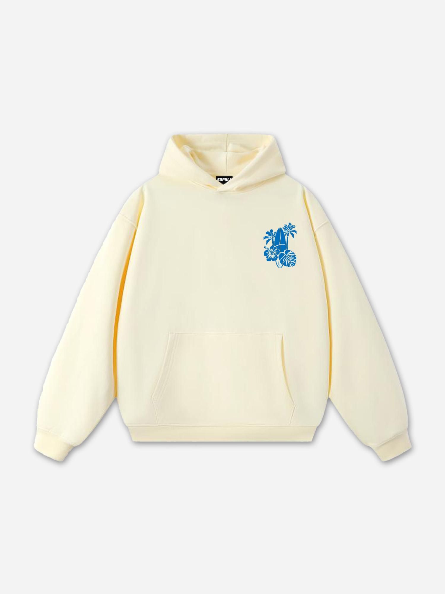 Sopula Everything Comes In Waves Vacation Graphic Oversized Hoodie Product Image