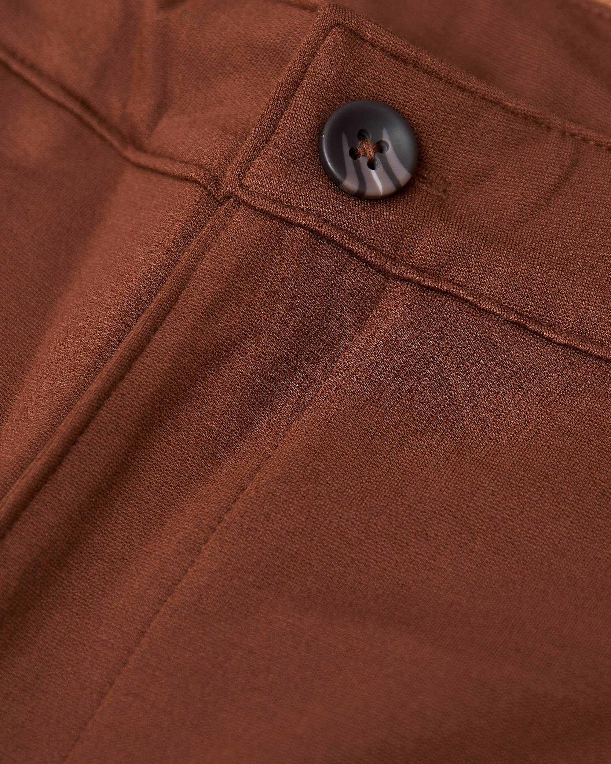 Suede Brown Slim Comfort Knit Chino Pant Product Image