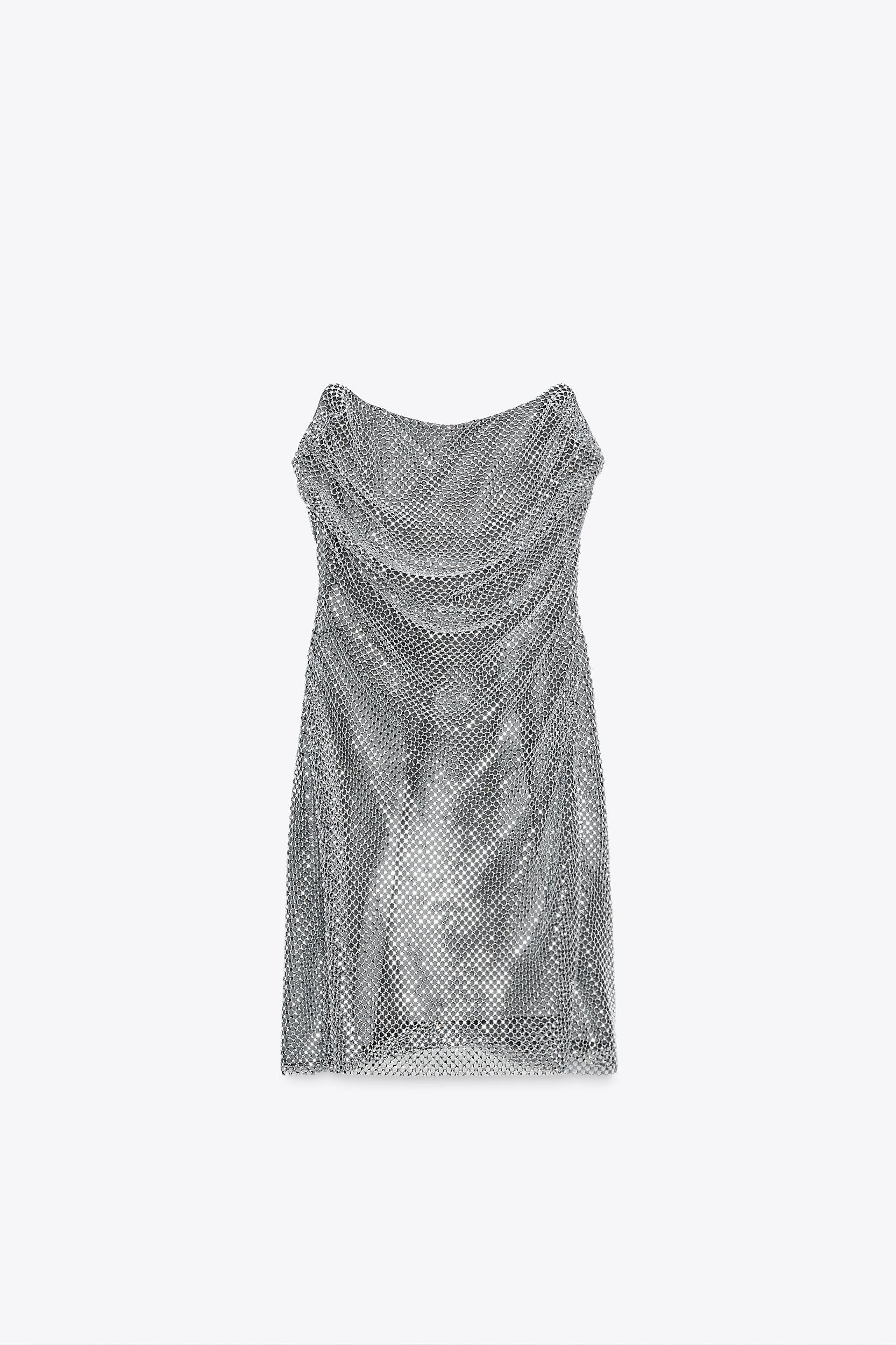 RHINESTONE SHORT DRESS Product Image