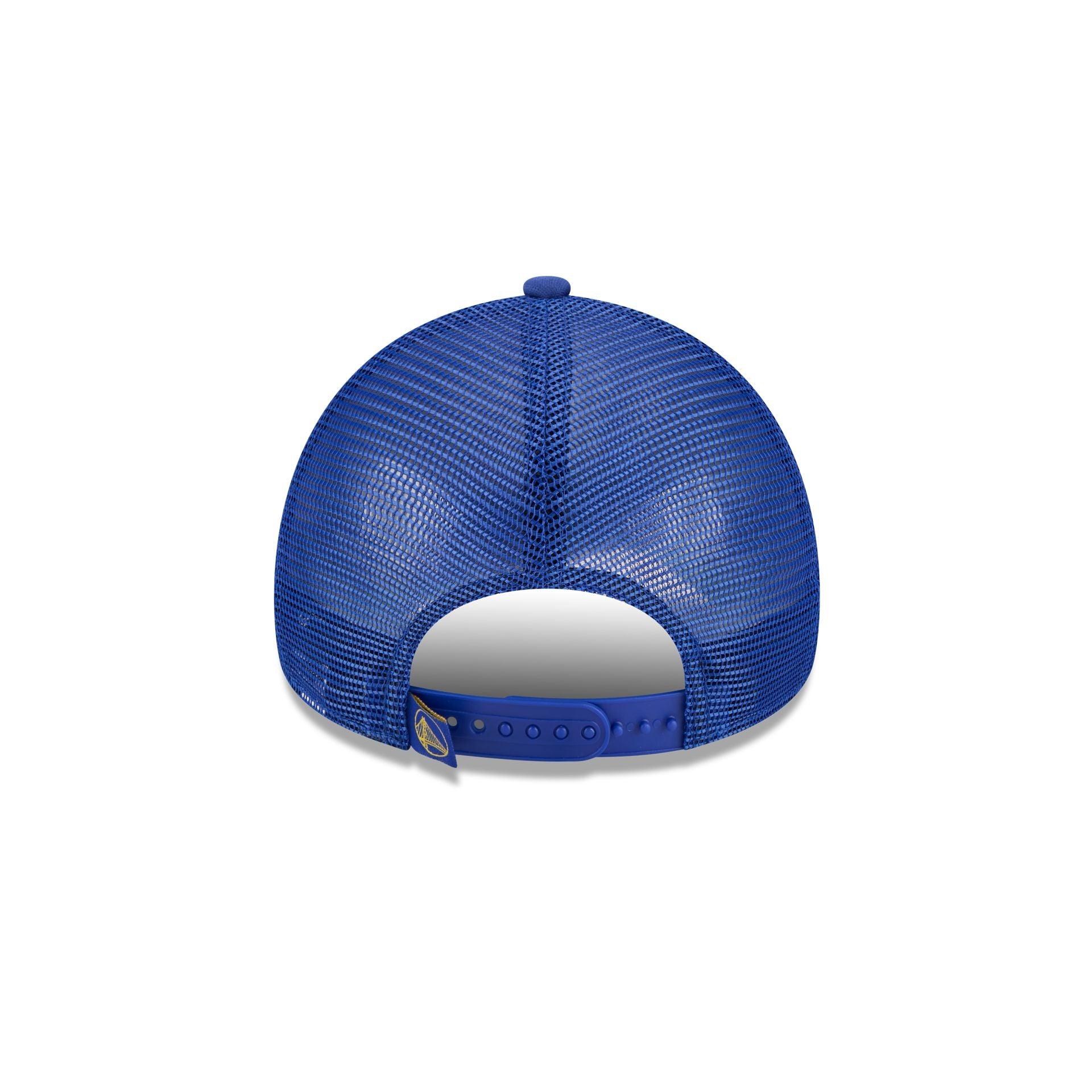 Golden State Warriors Distressed 9FORTY A-Frame Trucker Hat Male Product Image