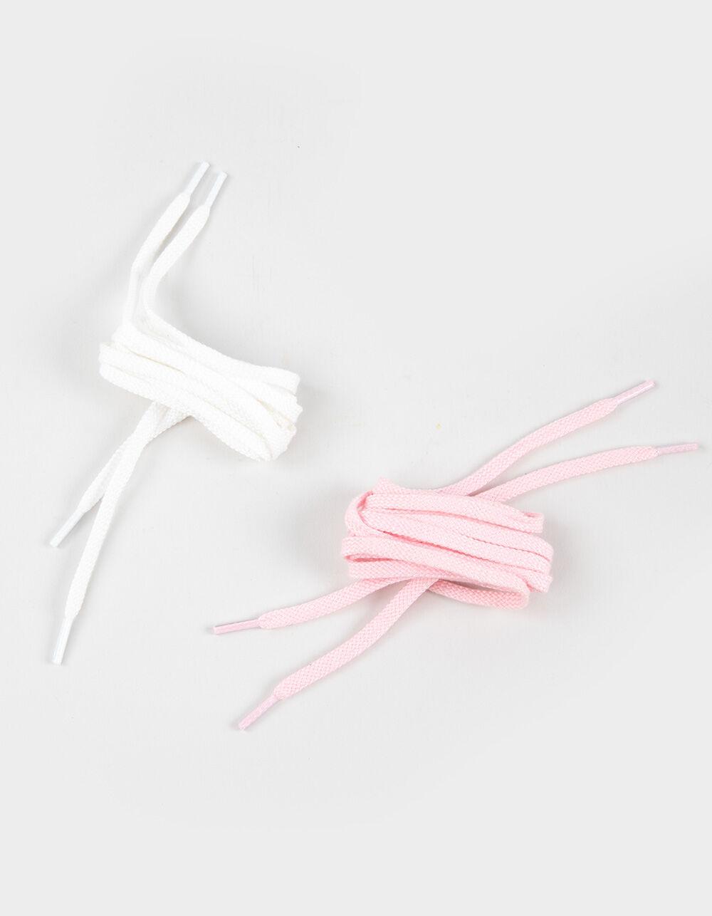 FULL TILT 2 Pack Shoelaces - WHT/LT PNK Product Image