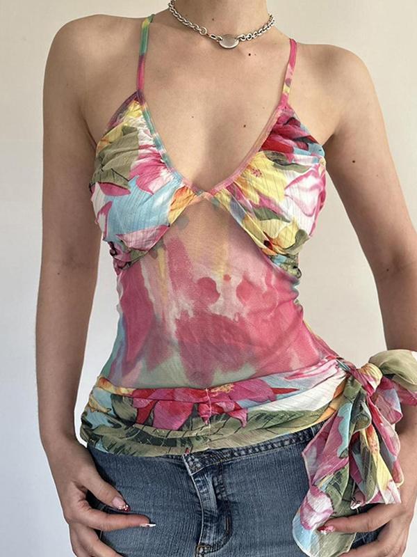 Colourful Abstract Prints Cami Top Product Image