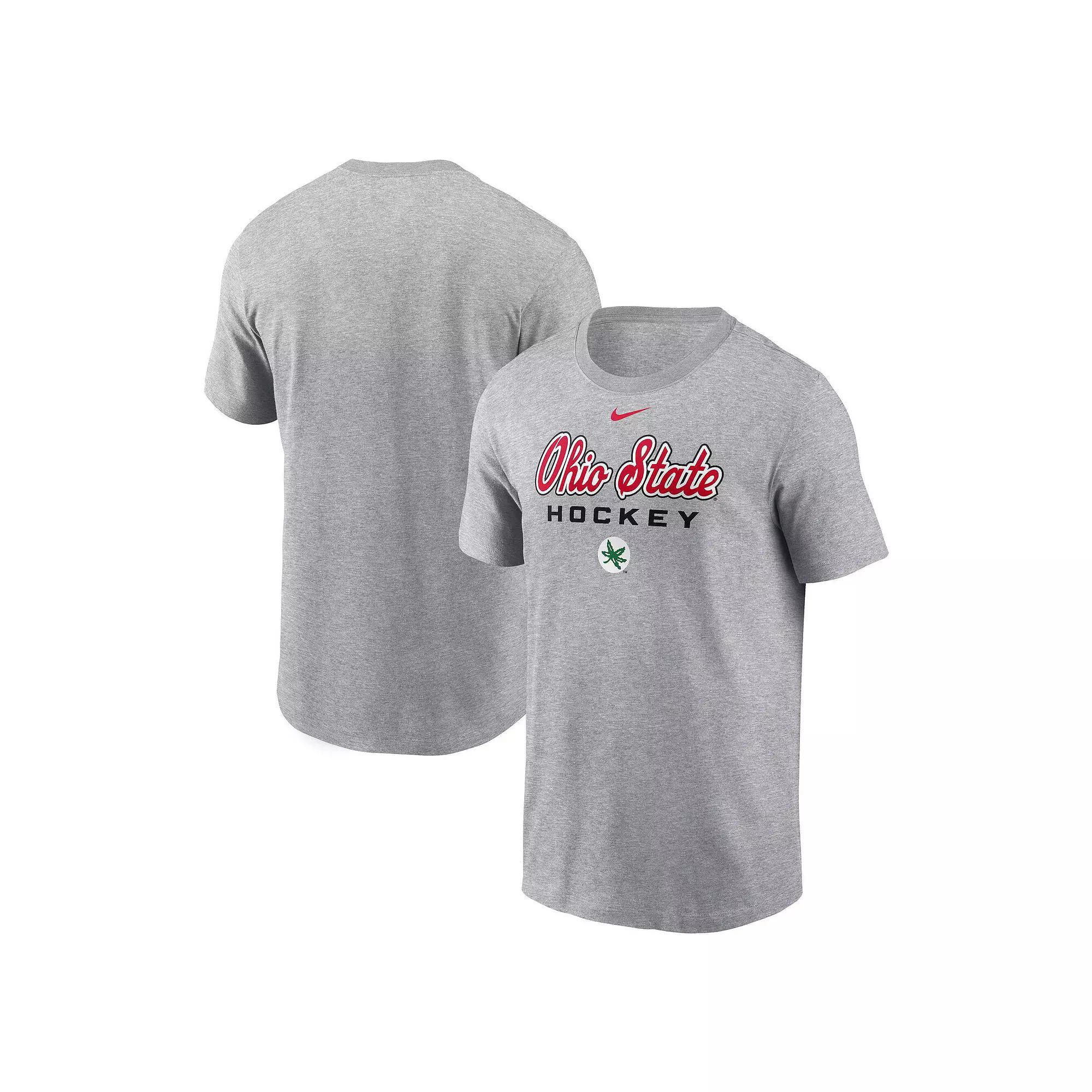 Men's Nike Gray Ohio State Buckeyes Hockey T-Shirt,  Product Image