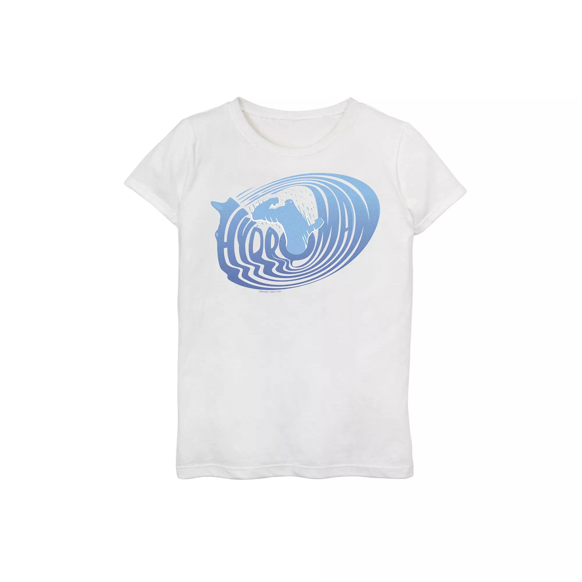 Girls 7-16 Marvel Spider-Man Far From Home Hydro-Man Swirl Logo Graphic Tee, Girl's, Size: Small, White Product Image