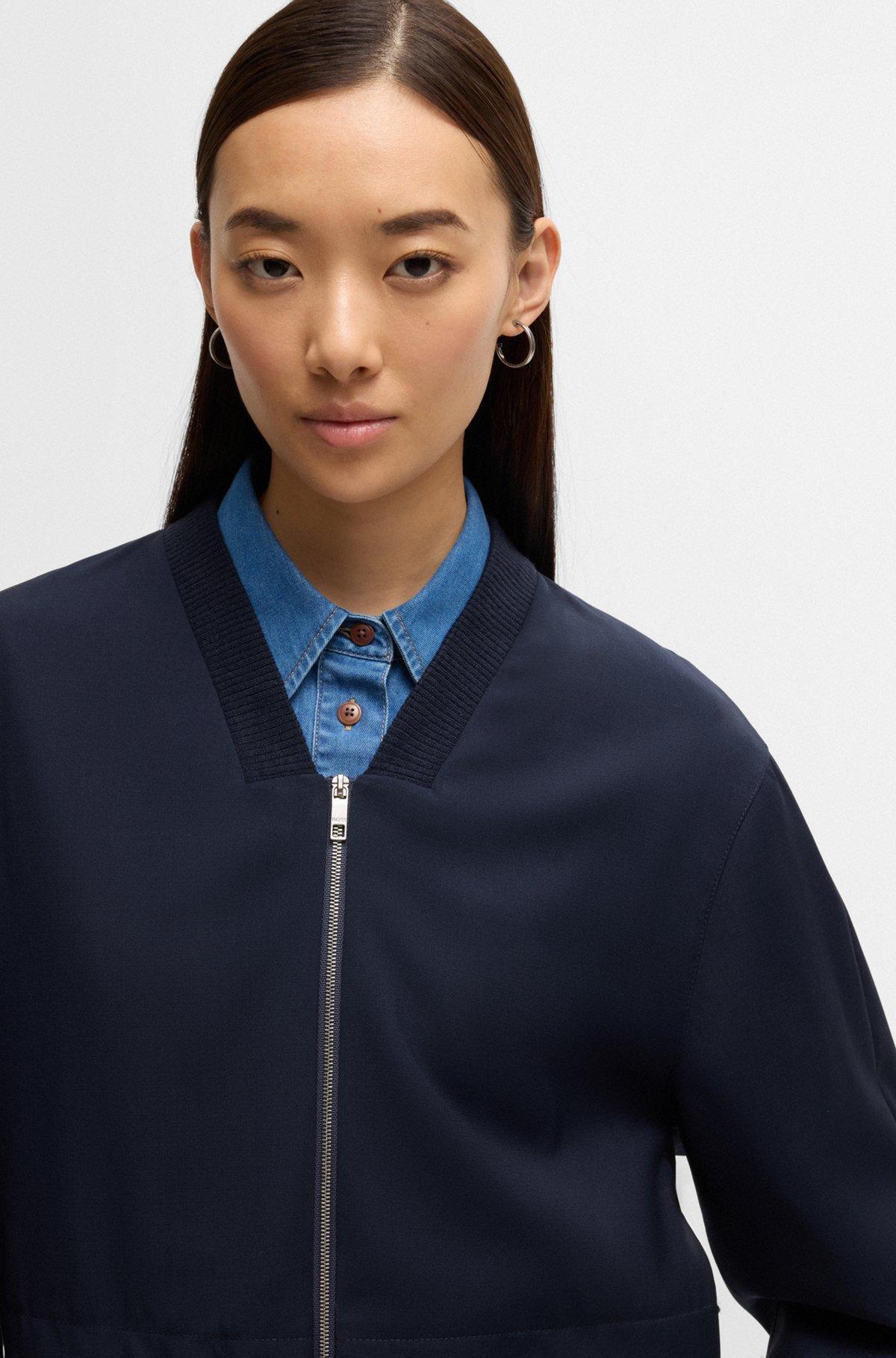 Oversize-fit jacket with layered effect Product Image