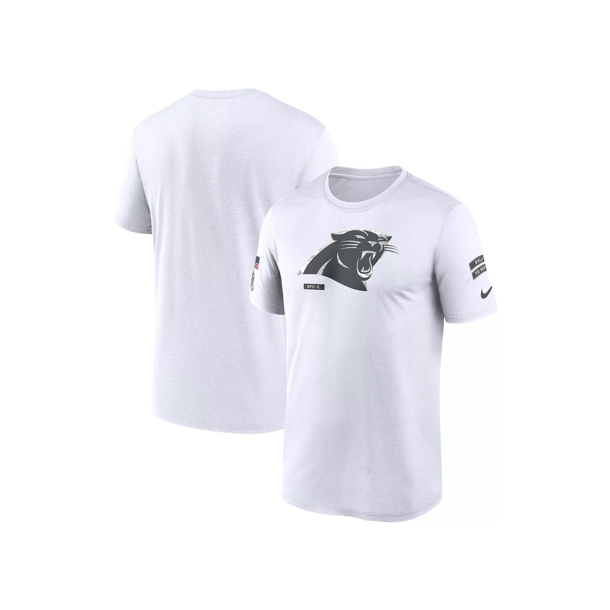 Men's Nike White Carolina Panthers 2024 Salute To Service Legend Performance T-Shirt, Size: Medium Product Image