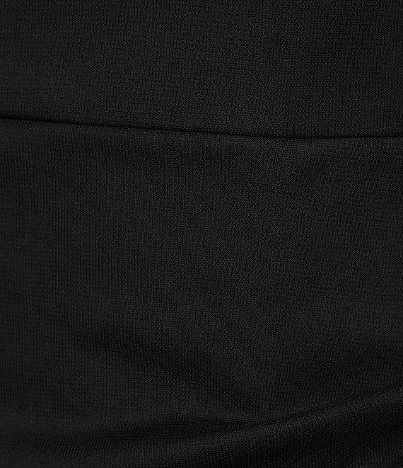 Alex Evenings Petite Size Sleeveless Beaded Halter Neck Cascade Ruffle Gown Product Image