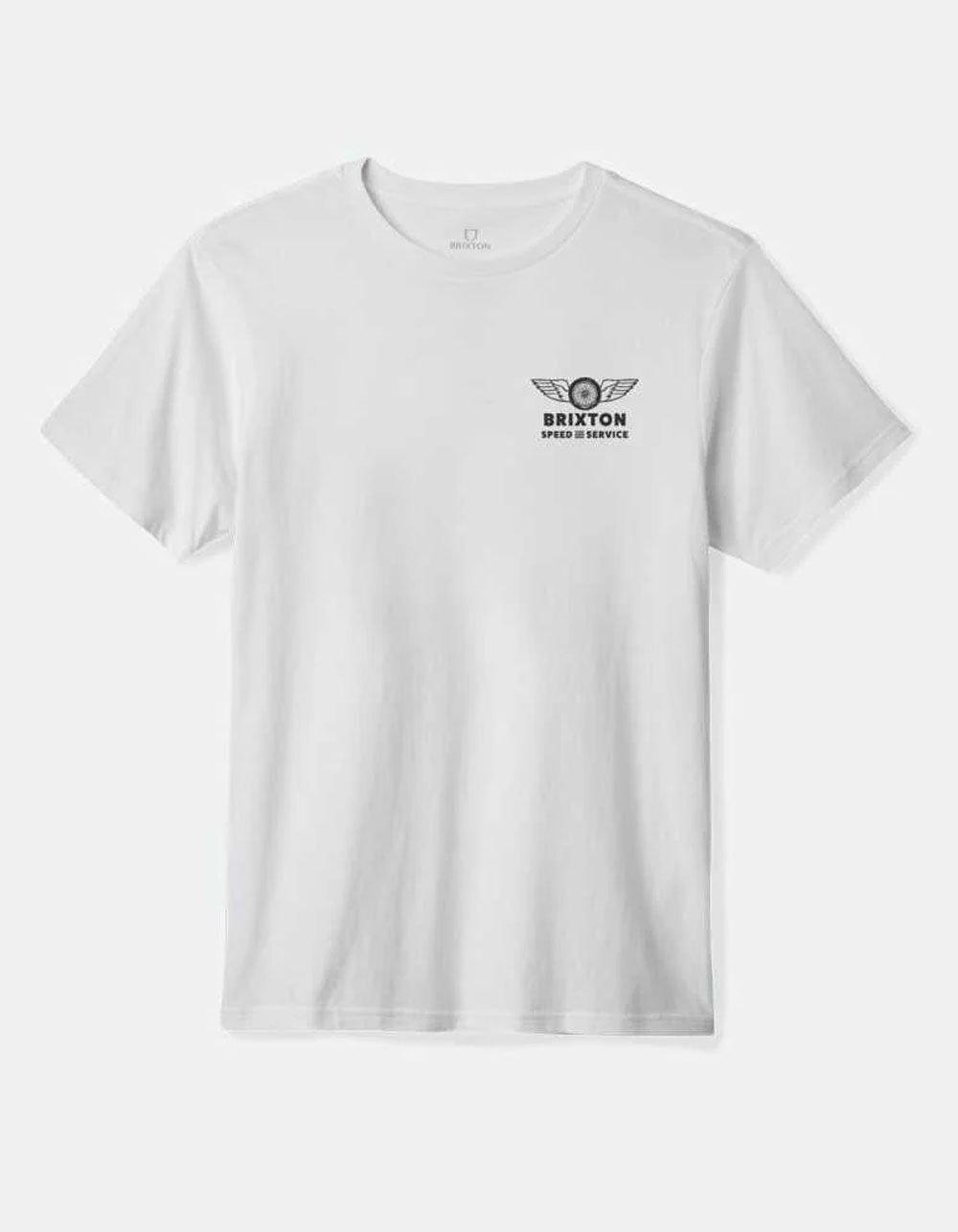 BRIXTON Spoke Mens Tee - WHITE Product Image