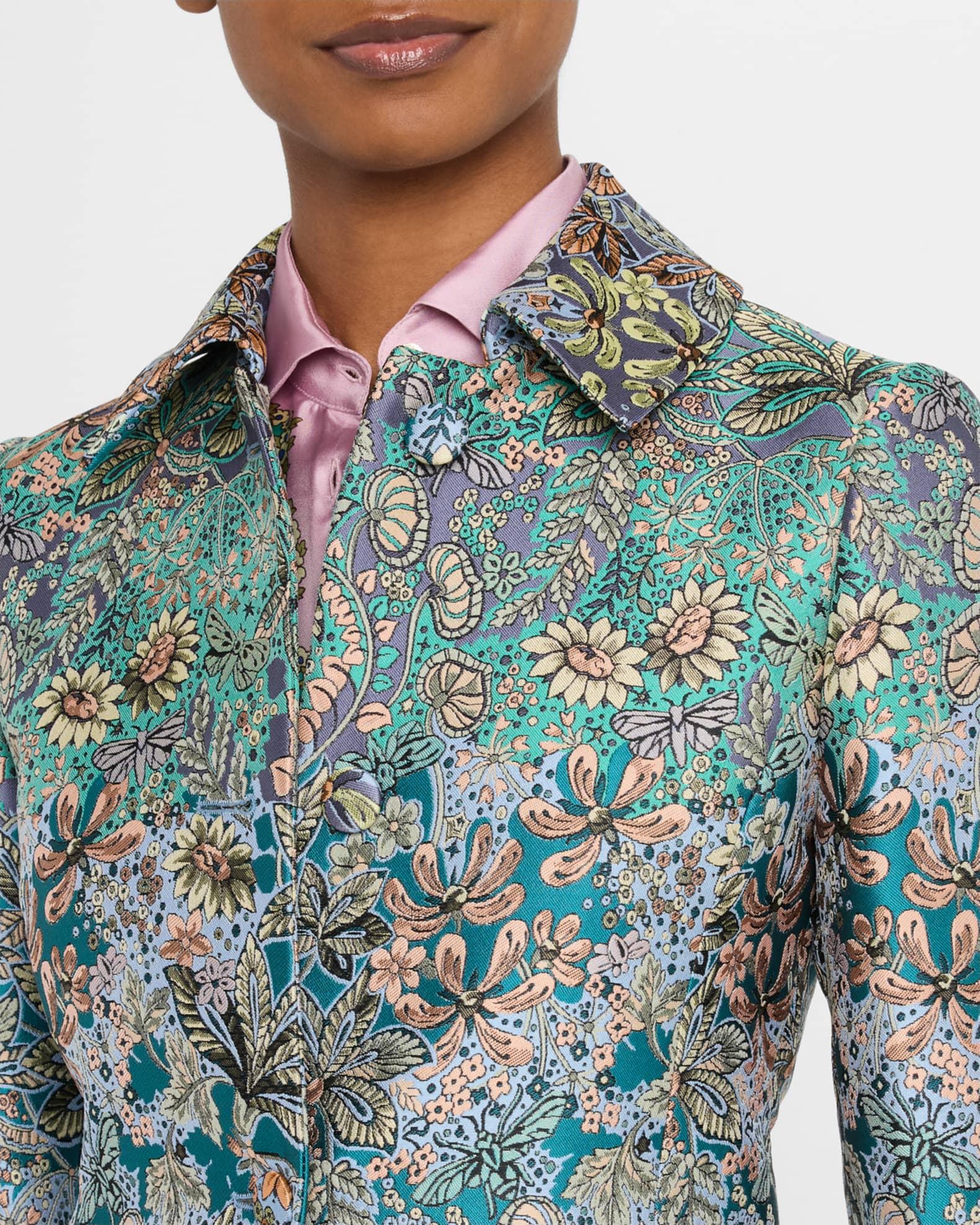 Multi Garden Floral Brocade Coat Product Image