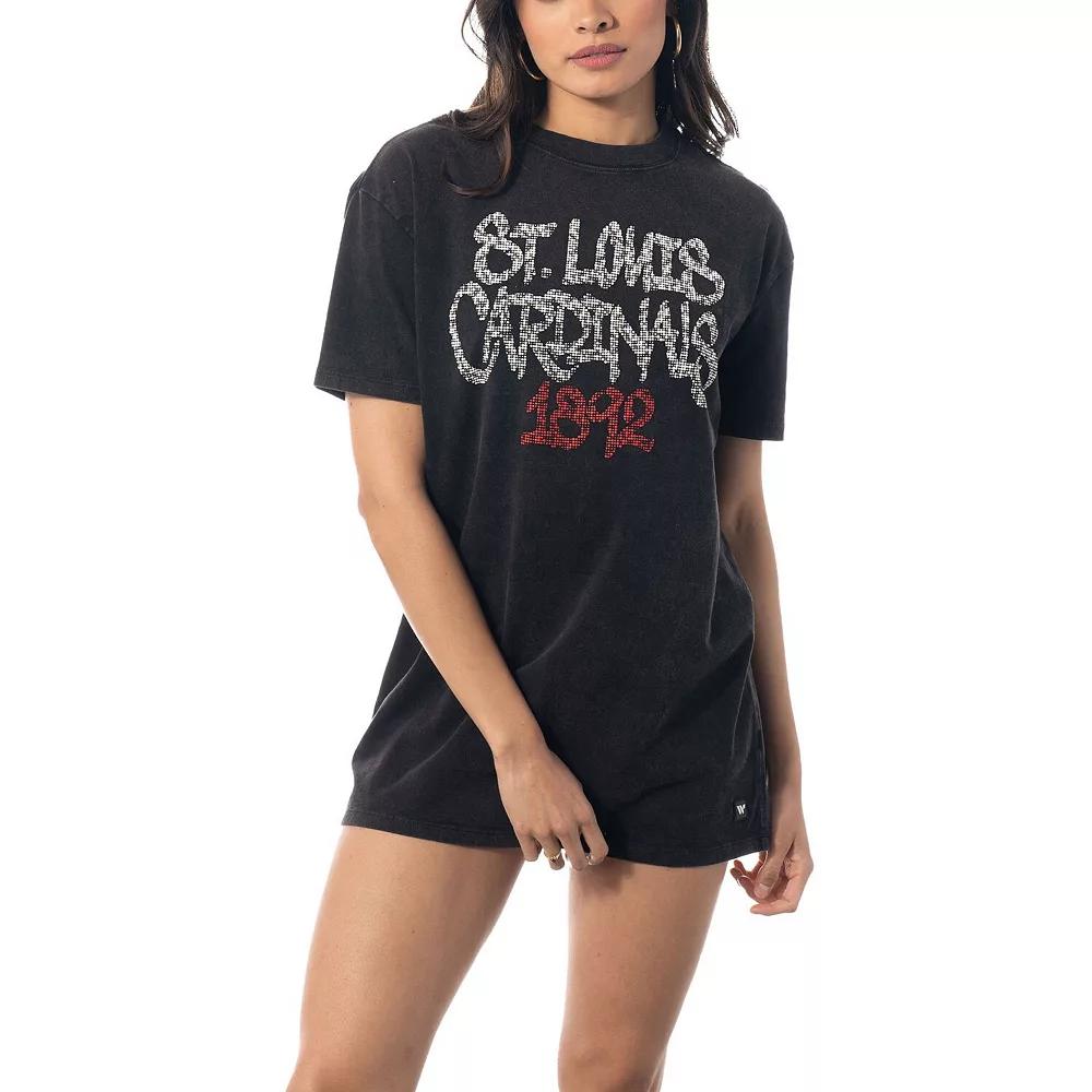Women's The Wild Collective Black St. Louis Cardinals T-Shirt Dress,  Product Image