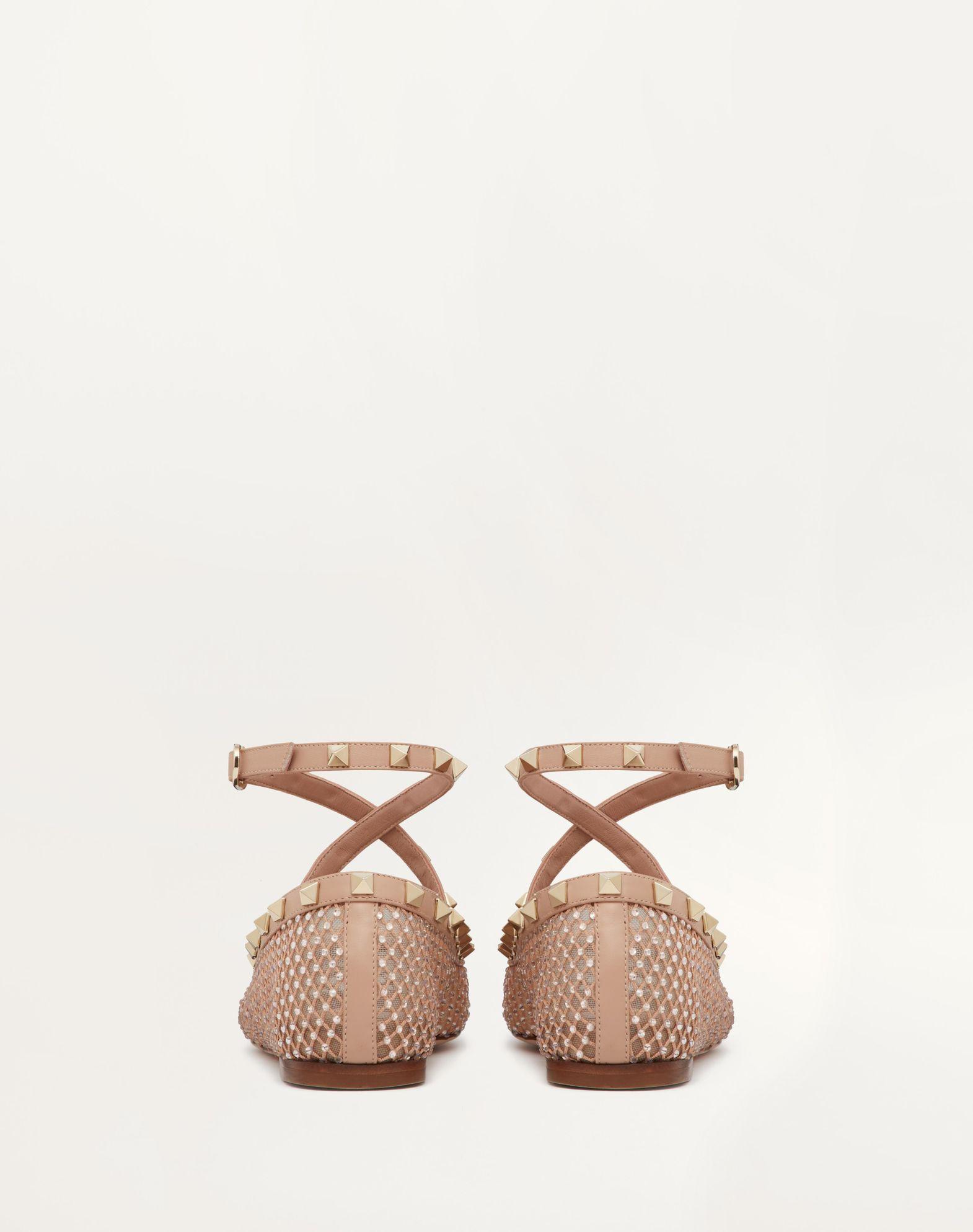 Rockstud Mesh Ballerina With Crystals Product Image
