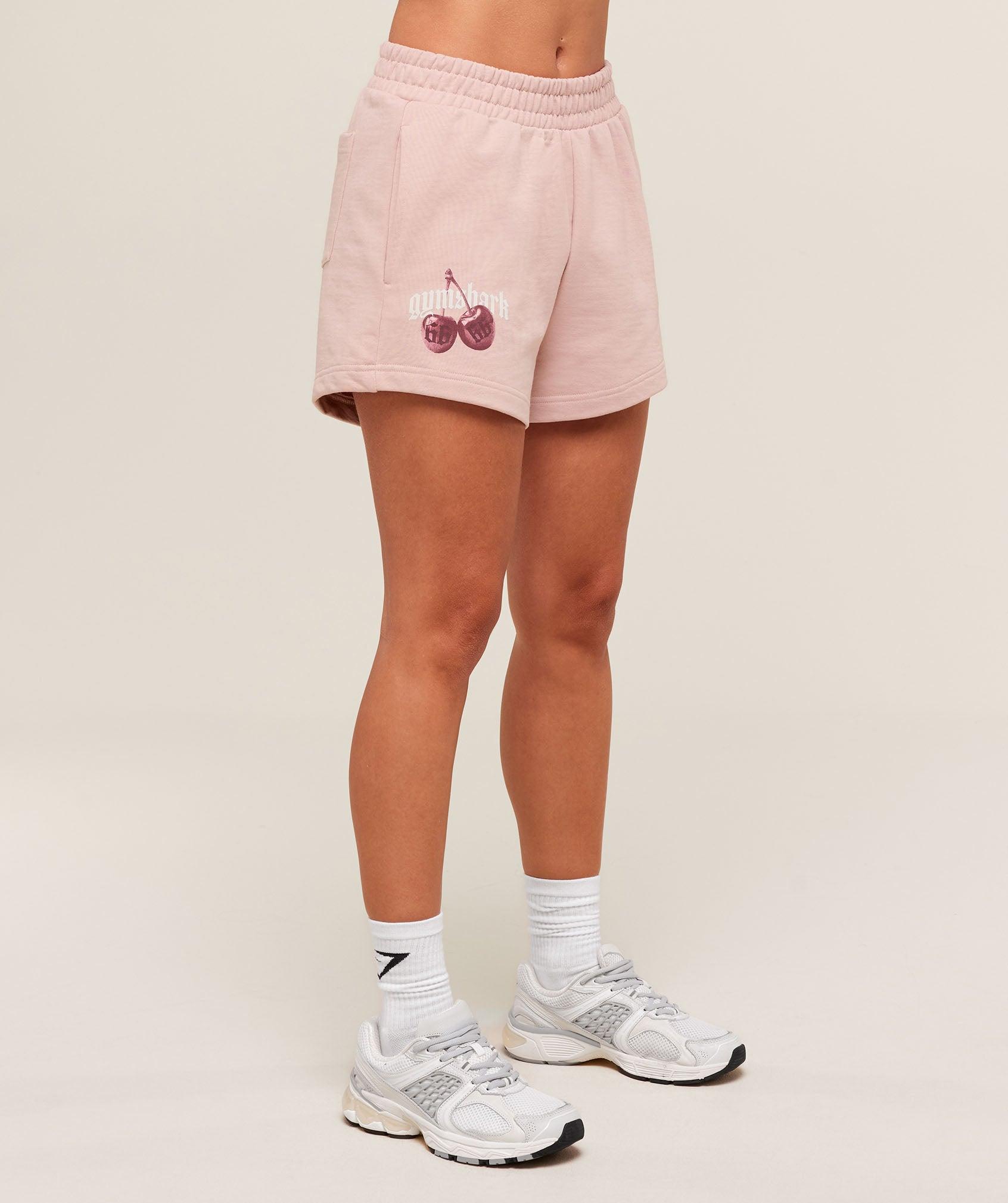 Gymshark Cherry Graphic Short - Lift Pink Female Product Image