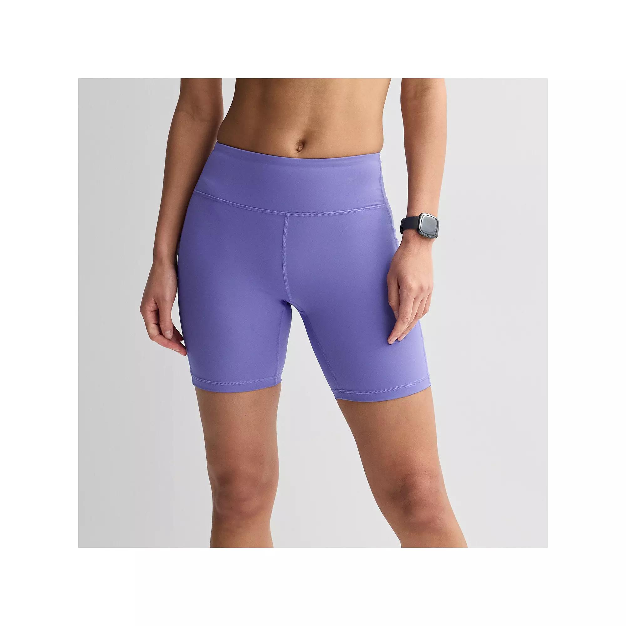 Women's Tek Gear® Ultrastretch 7-in. Bike Shorts, Size: Large, Peyton Purple Product Image