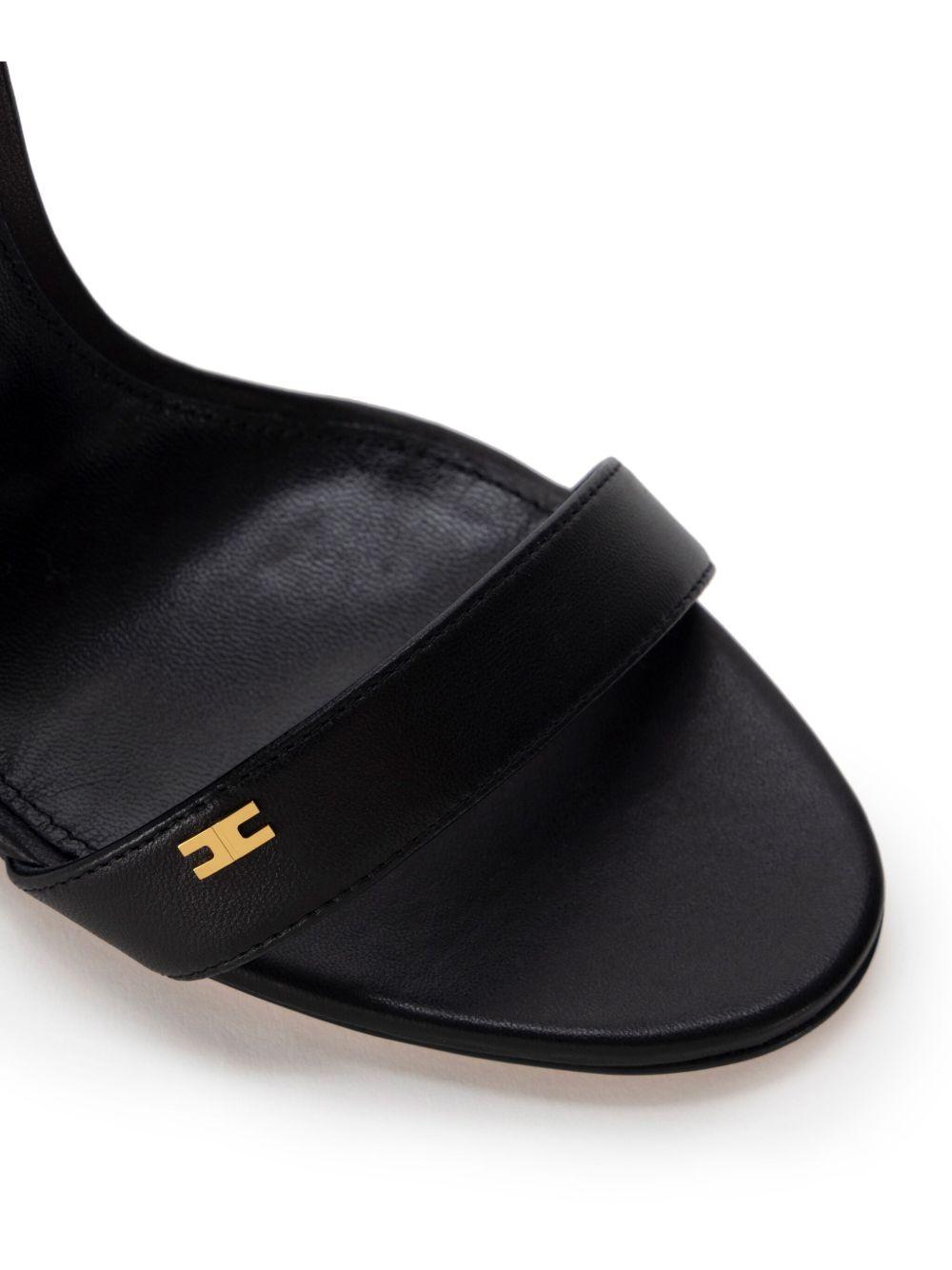 100mm logo-plaque leather sandals Product Image