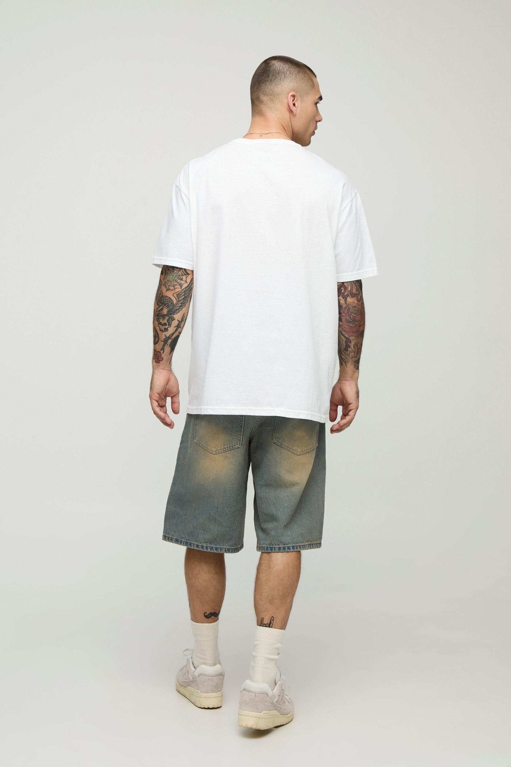 White Oversized Kurt Cobain License T-Shirt | boohooMAN USA Product Image