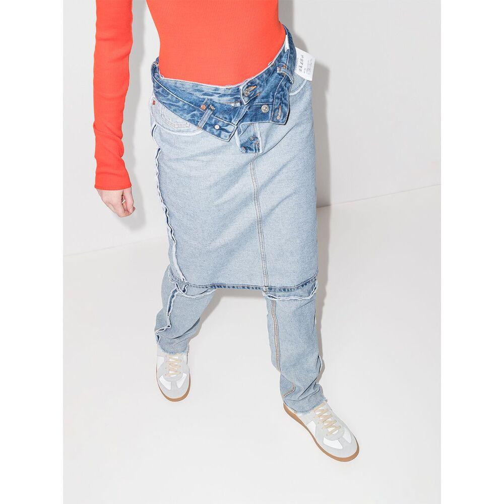 MAISON MARGIELA Replica Leather And Suede Sneakers In White Product Image