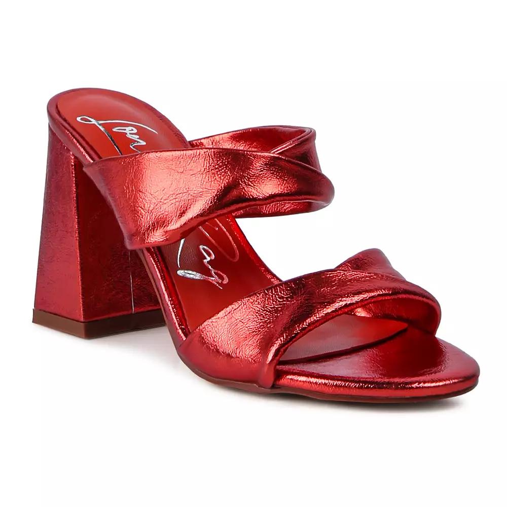 London Rag Hot Mess Women's Block Heel Sandals,  Product Image