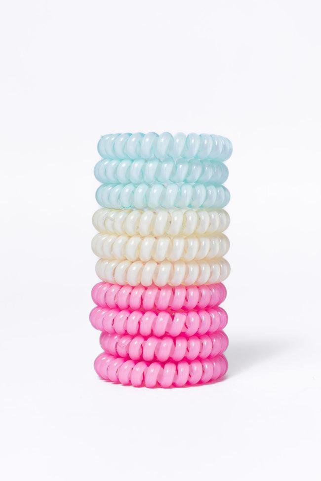Rainbow Rubber Hair Ties Set FINAL SALE Product Image