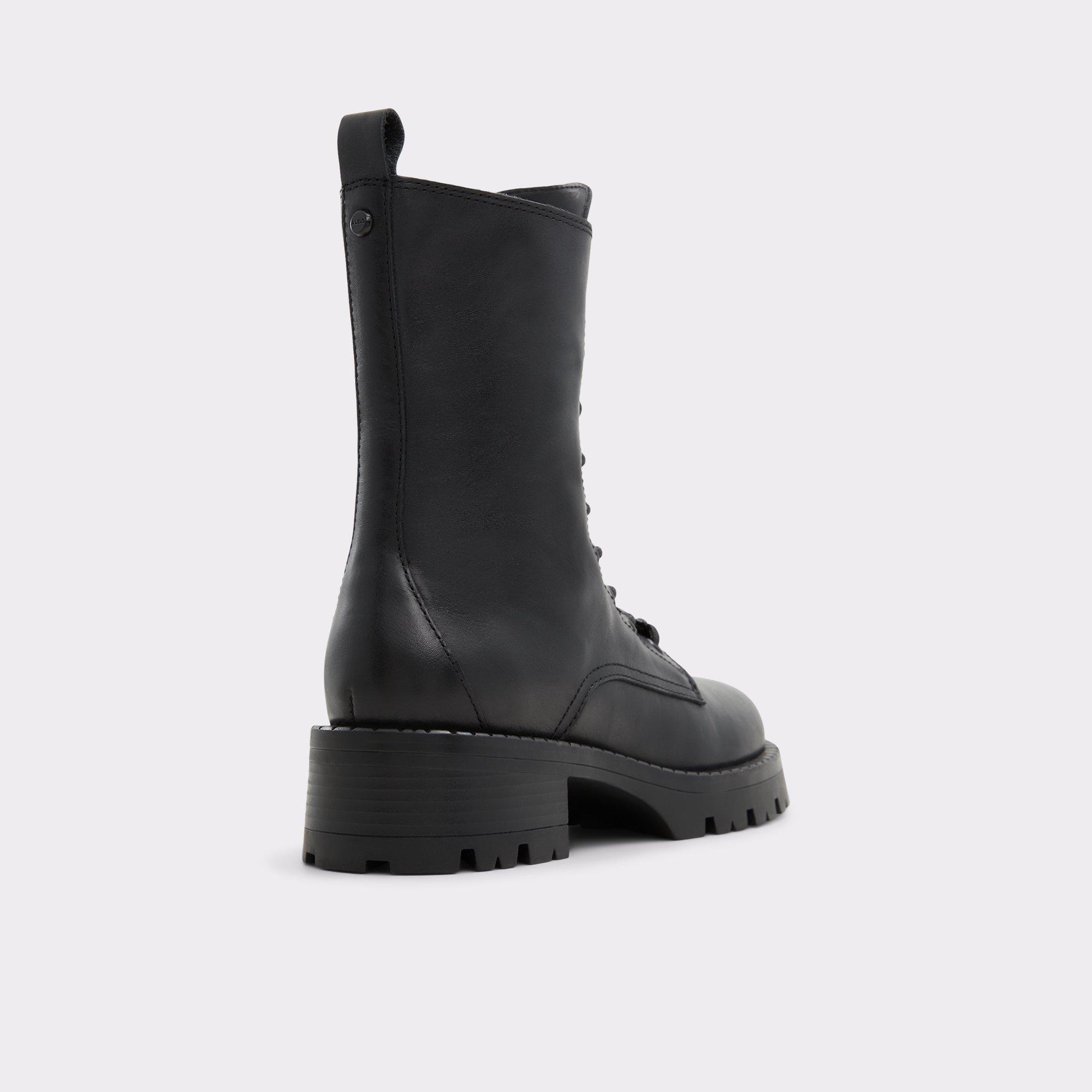 Allea Black Women's Combat boots | ALDO US Product Image