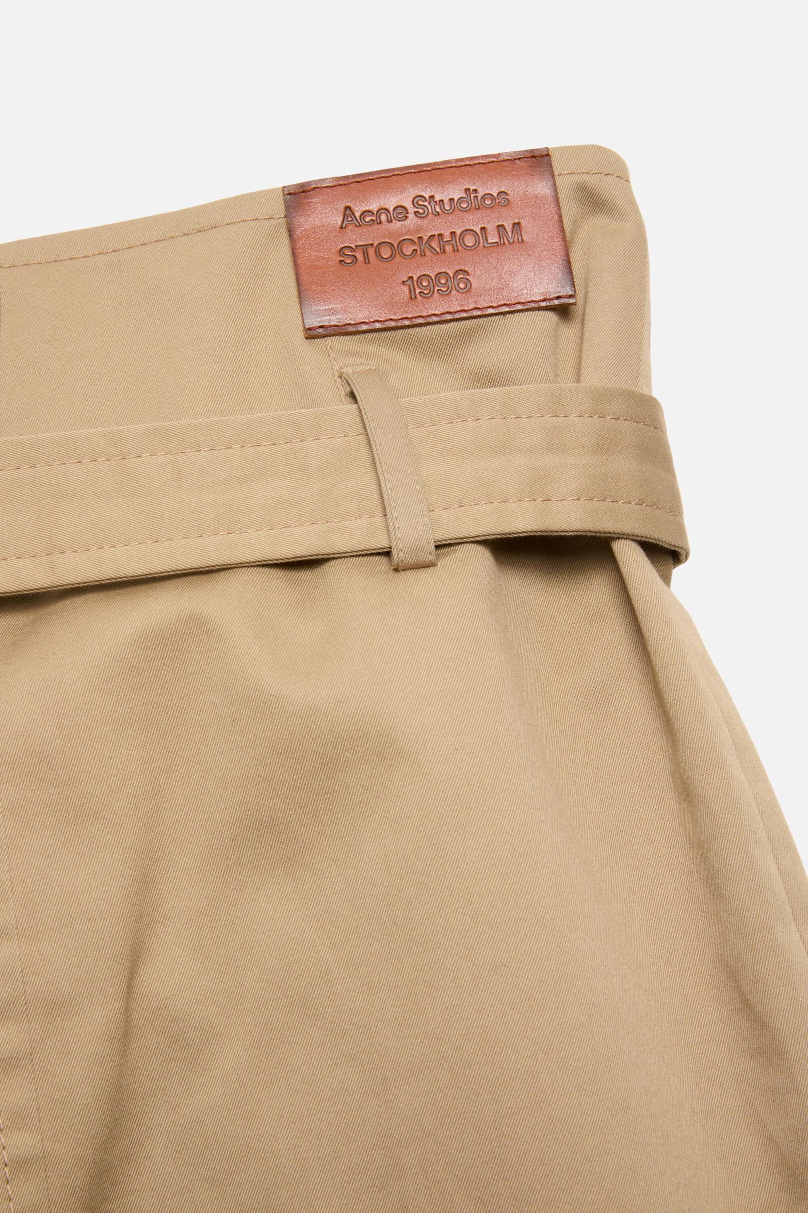 Belted twill skirt Product Image