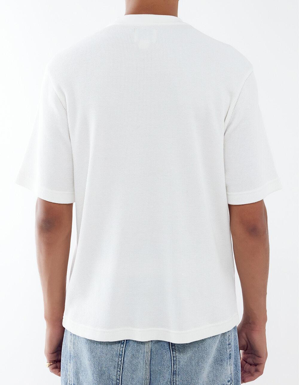 BDG Urban Outfitters True Mens Waffle Tee - ECRU Product Image