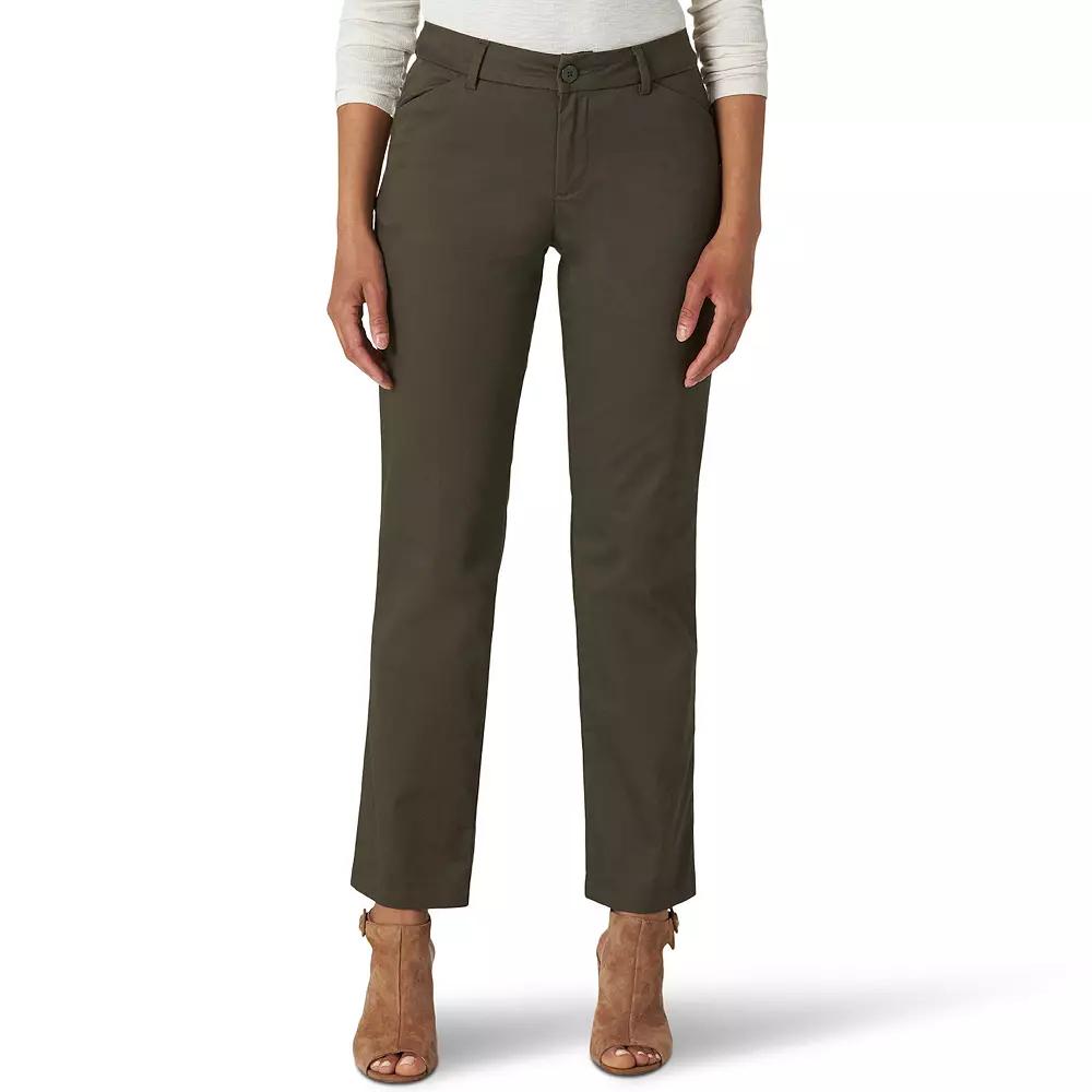 Women's Lee® Wrinkle-Free Relaxed Fit Straight-Leg Pants,  Product Image