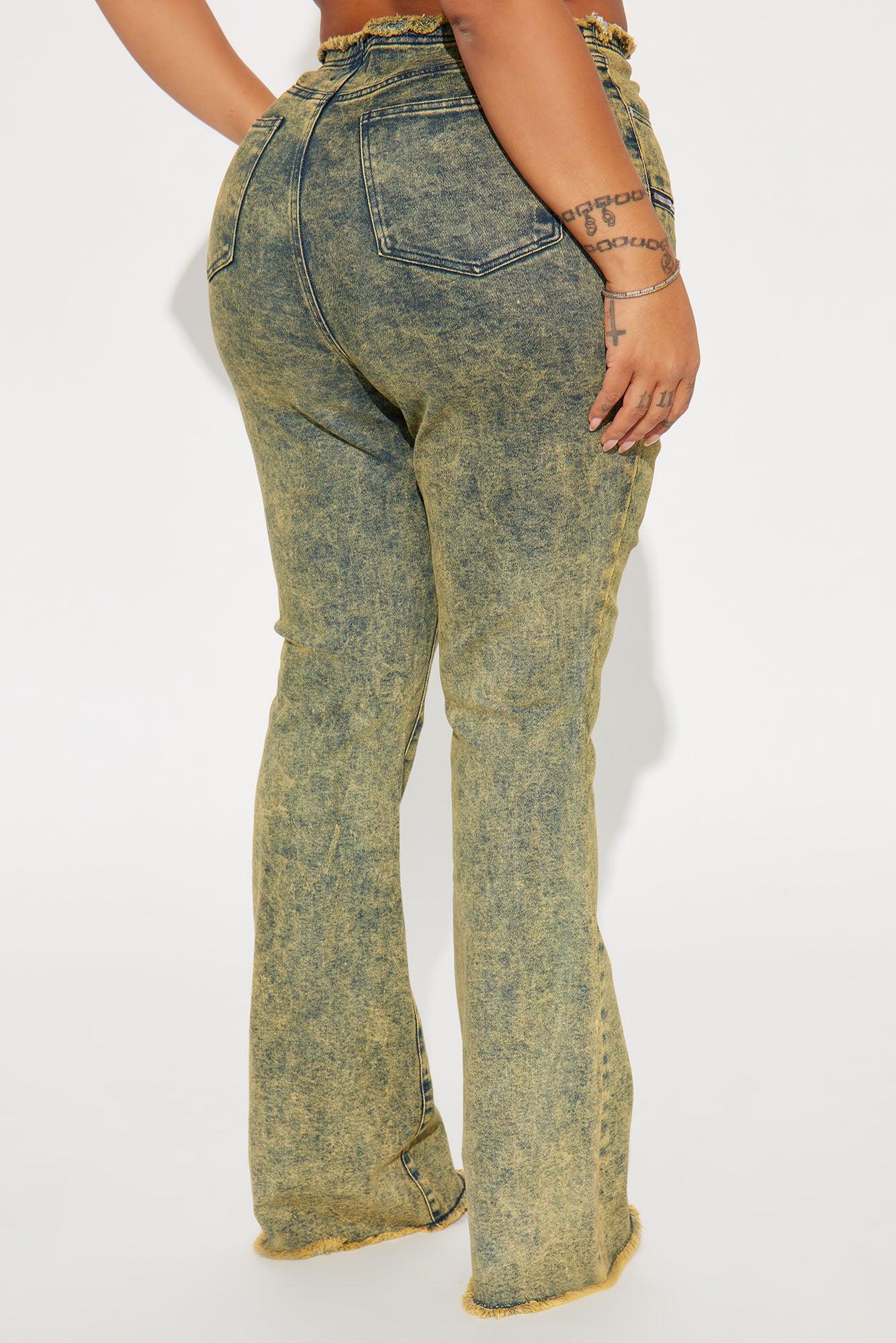 Know You Well Acid Wash Flare Jean - Vintage Wash Product Image
