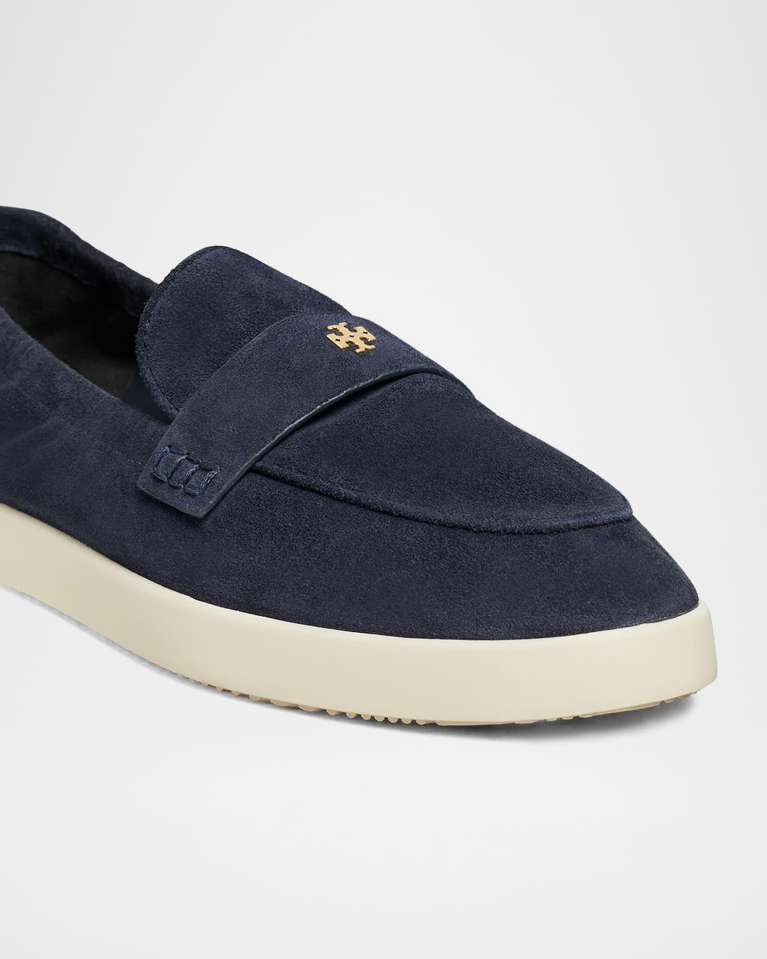 Sporty Suede Slip-On Loafers Product Image