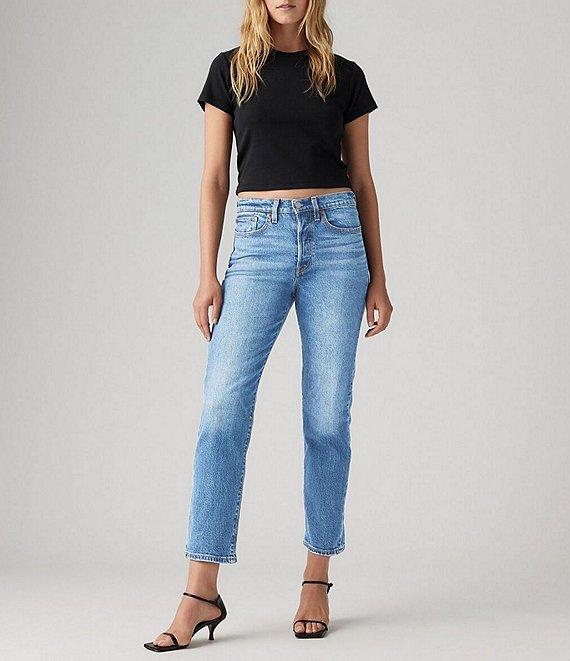 Levi's® Wedgie High Rise Straight Leg Cropped Jeans Product Image