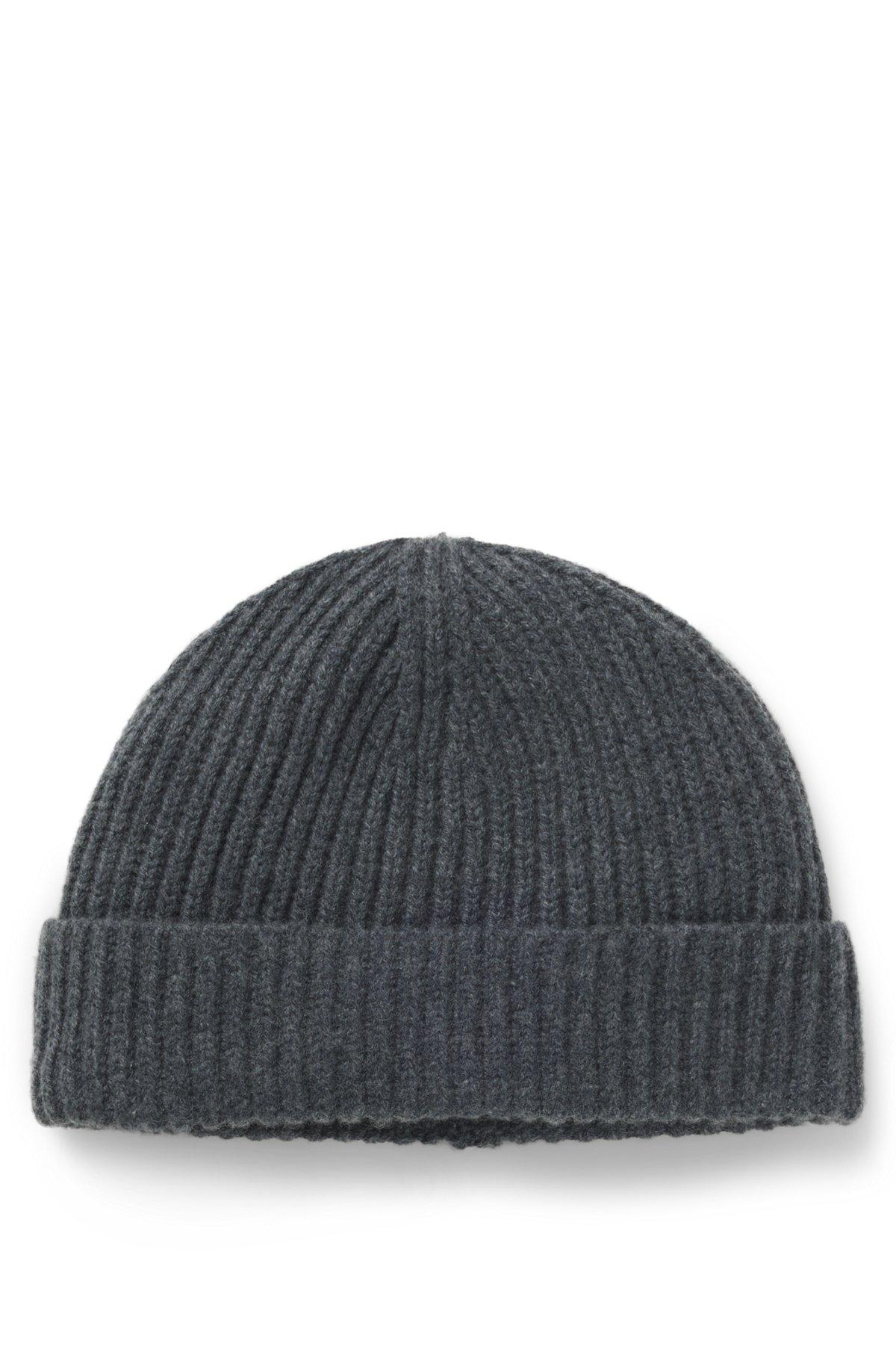 BECKHAM x BOSS beanie hat in virgin wool and cashmere Product Image