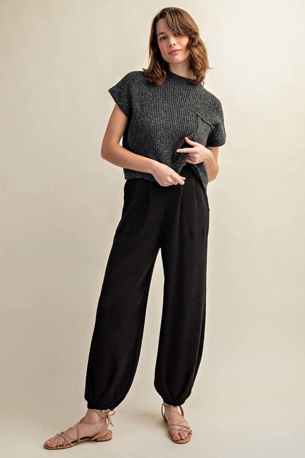 Sweater Tapered Relaxed Fit Pants Product Image