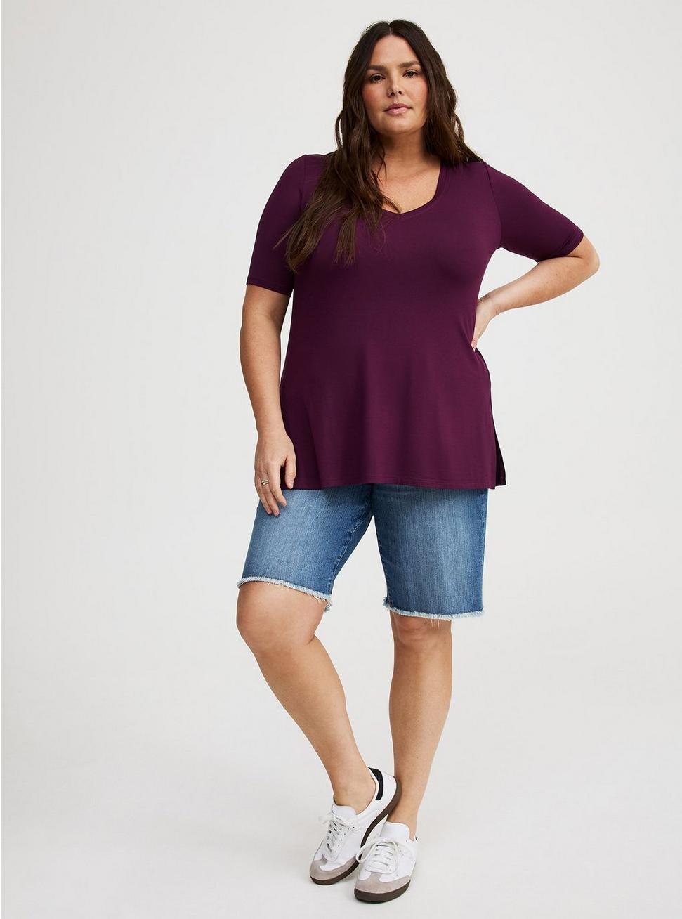 Super Soft V-Neck Tunic Tee Product Image