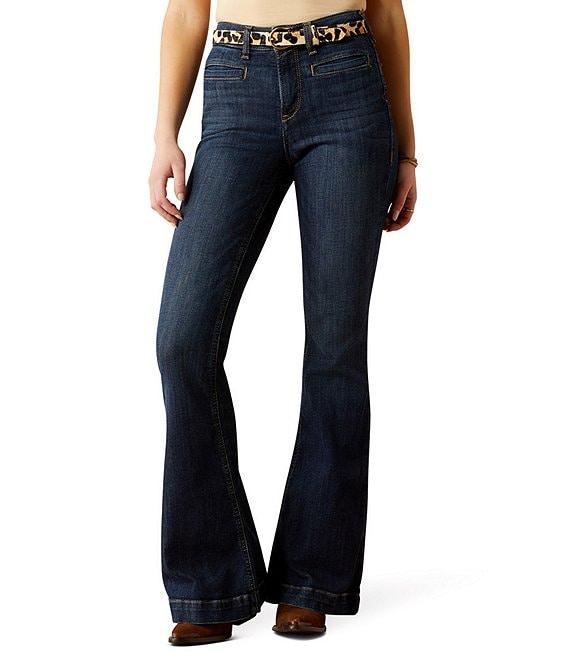 Ariat Alexa Stretch Denim Slim Fit High-Rise Flare Jeans Product Image