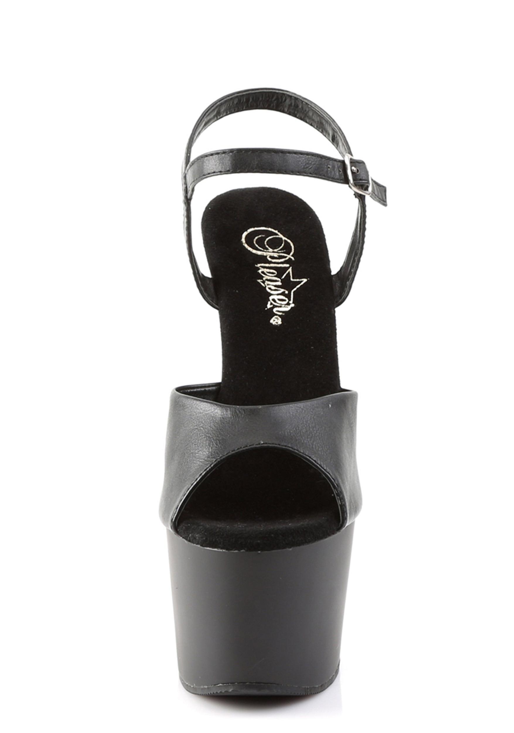 Pleaser Adore-709 Platform Heels - Black Product Image