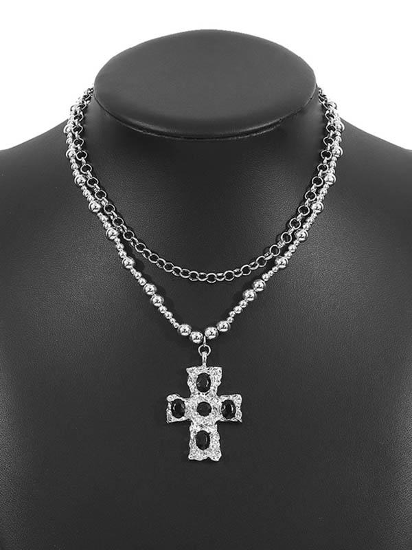 Geometric Layered Necklaces Accessories Product Image