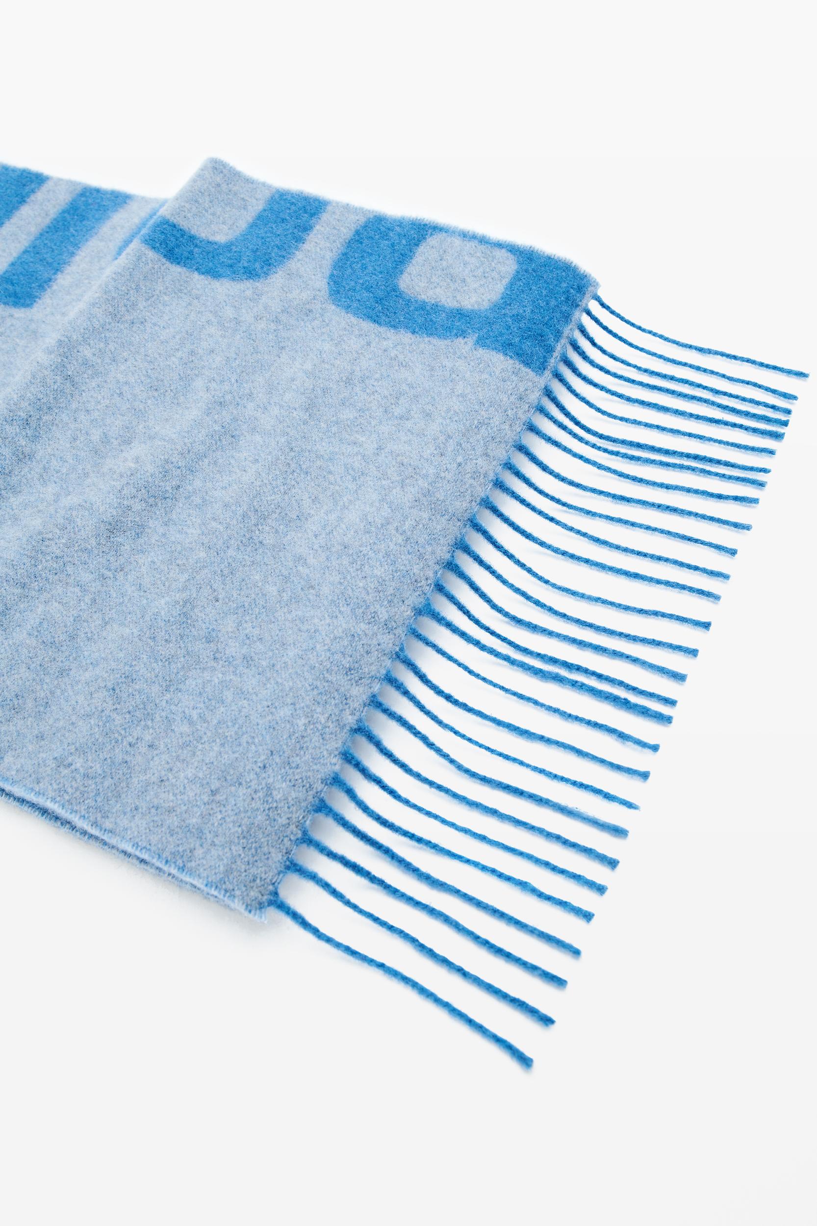 Logo Jacquard Scarf In Wool Cashmere Product Image