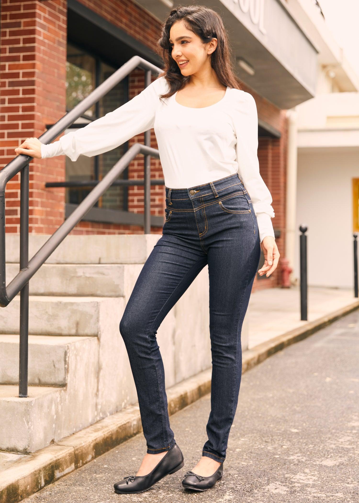 Karaoke Seamstress Buttoned Skinny Jeans Product Image