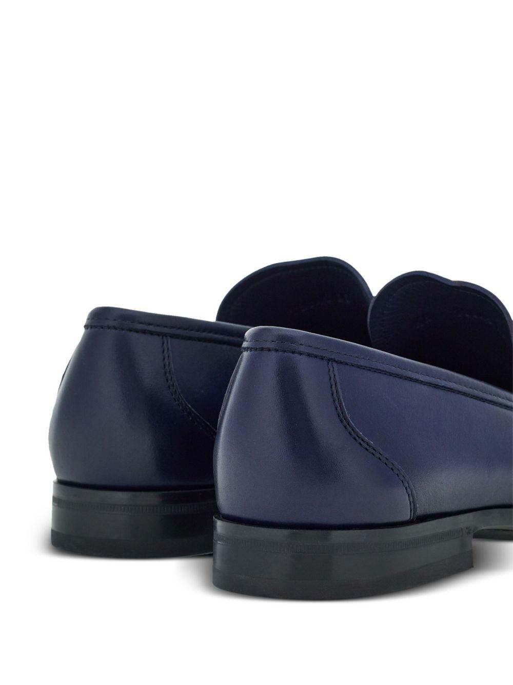 Gancini-plaque leather loafers  Product Image
