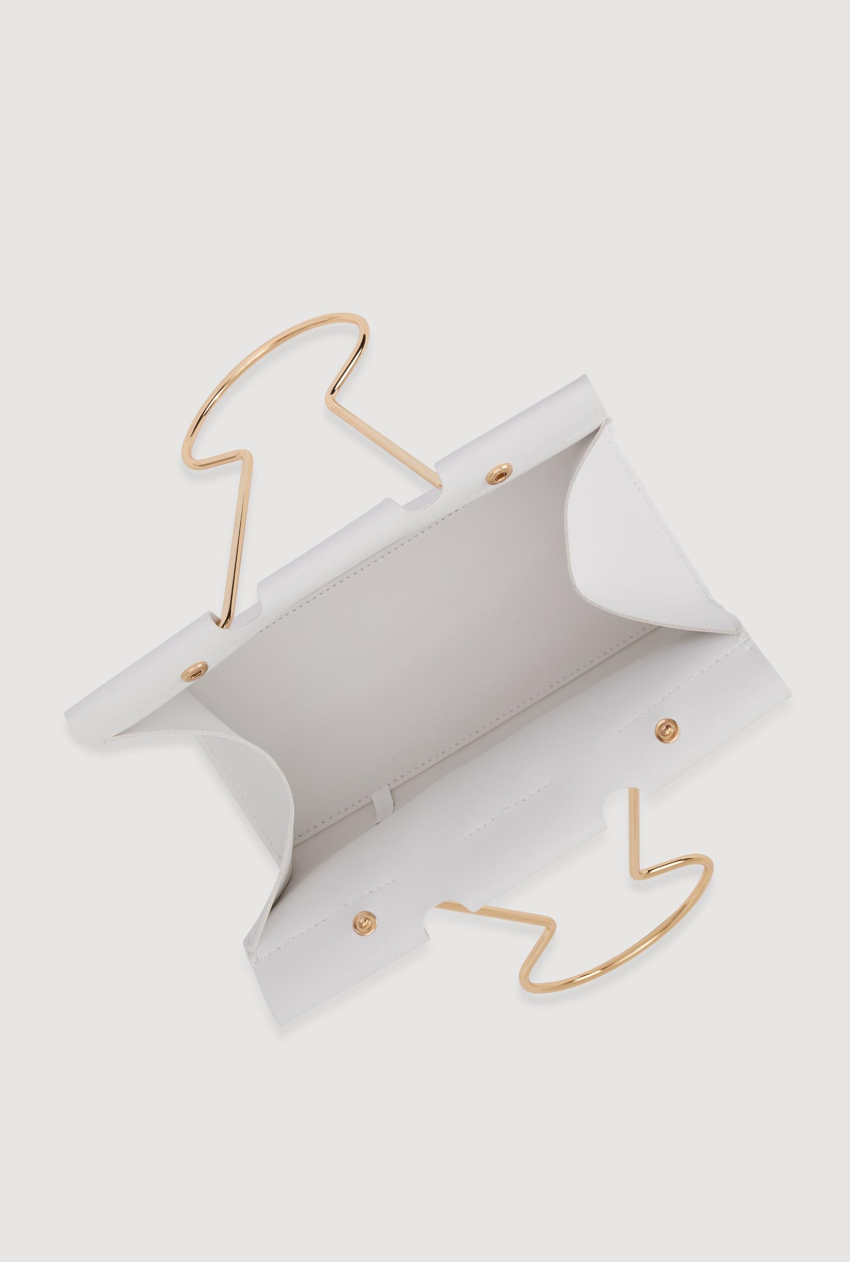 Paper Clip Clutch Handbag Female Product Image