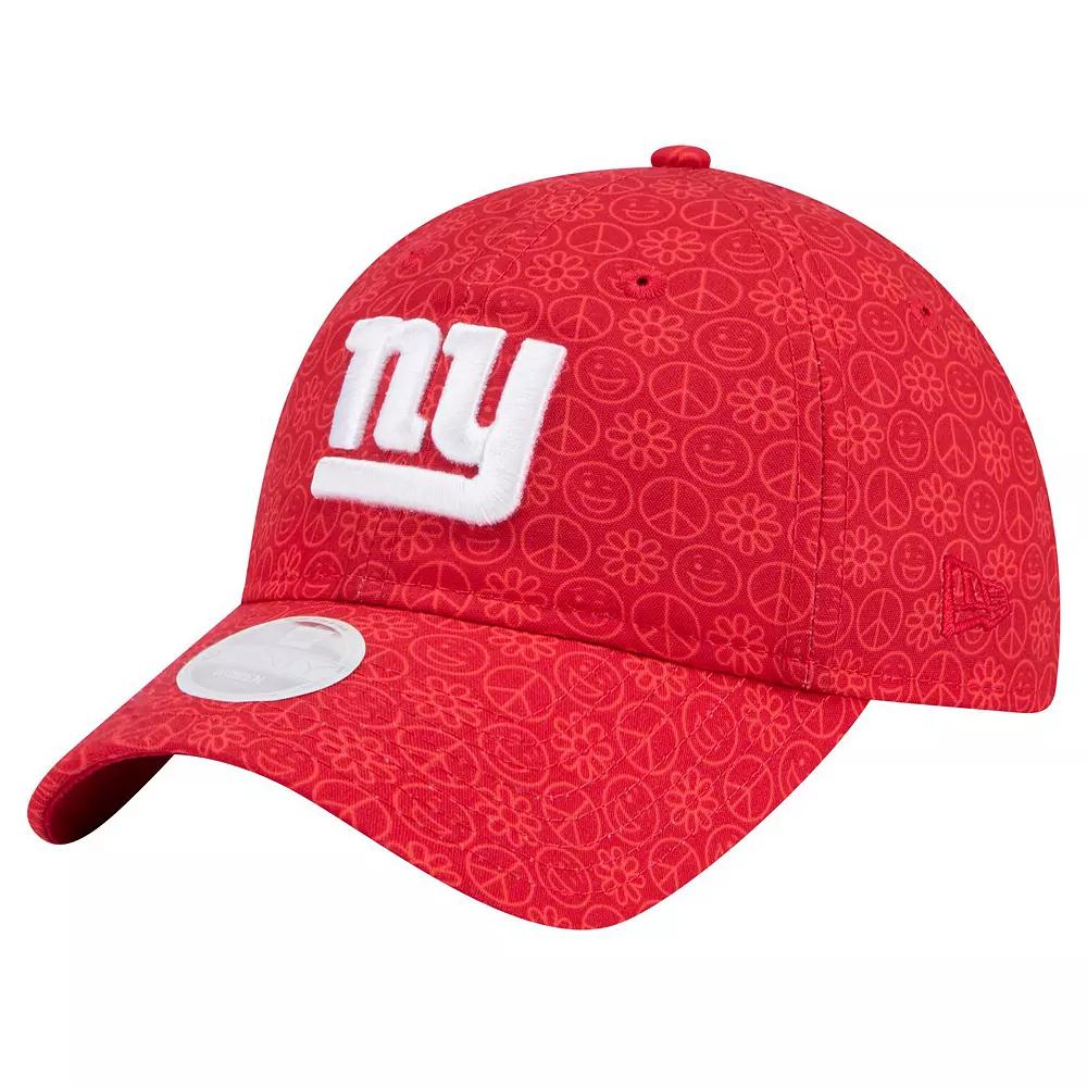 Women's New Era Red New York Giants Smiley 9TWENTY Adjustable Hat Product Image