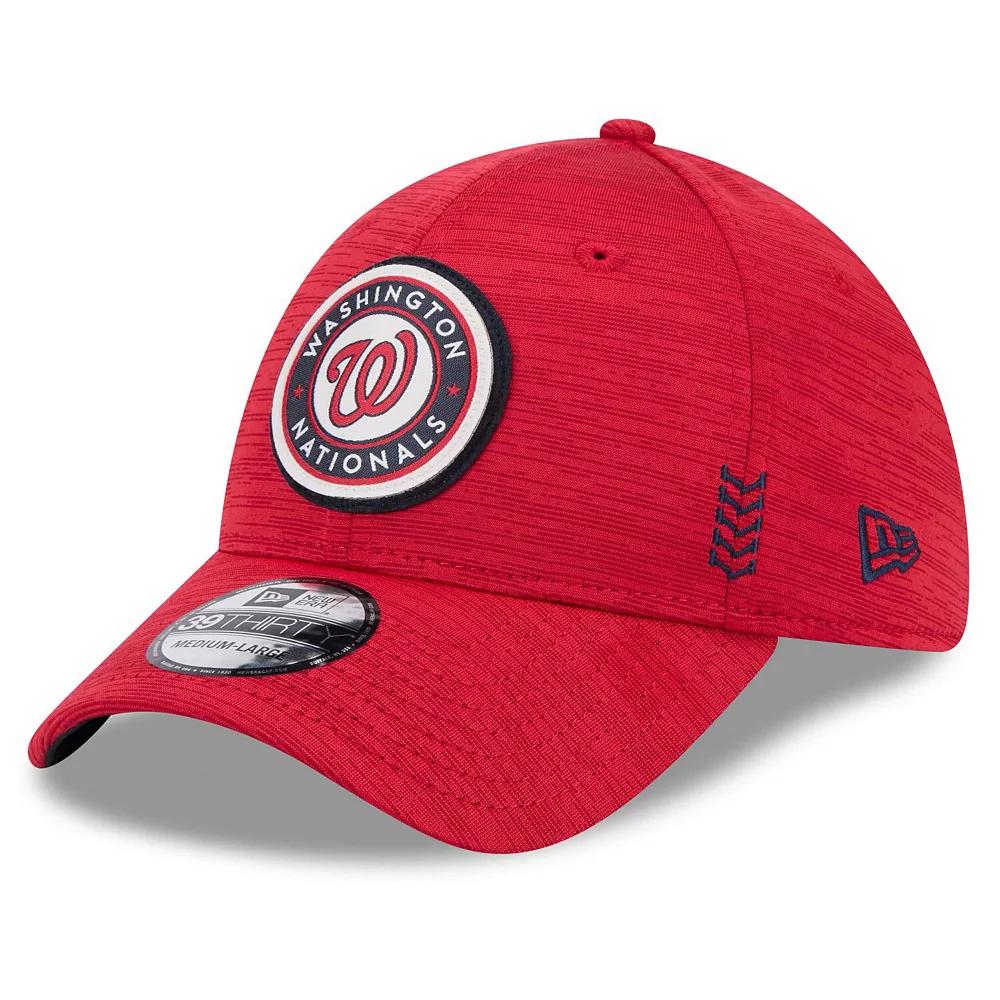 Men's New Era  Red Washington Nationals 2024 Clubhouse 39THIRTY Flex Fit Hat, Size: Medium/Large Product Image