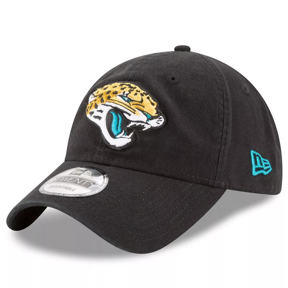 Men's New Era Black Jacksonville Jaguars Core Classic 9TWENTY Adjustable Hat Product Image