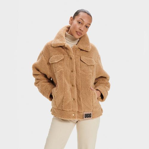 UGG Womens Frankie Sherpa Trucker Jacket Fleece/Recycled Materials Product Image