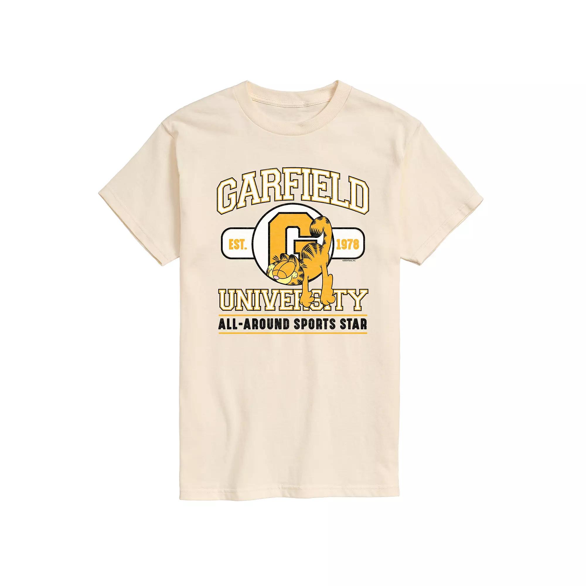 Men's Garfield University Sports Star Graphic Tee,  Product Image