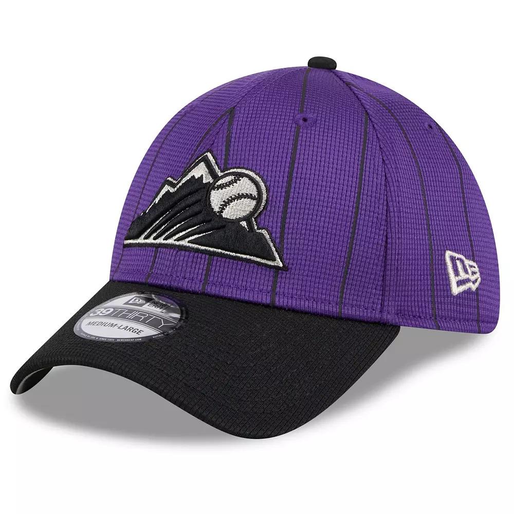 Men's New Era Purple Colorado Rockies 2024 Batting Practice 39THIRTY Flex Hat,  Product Image