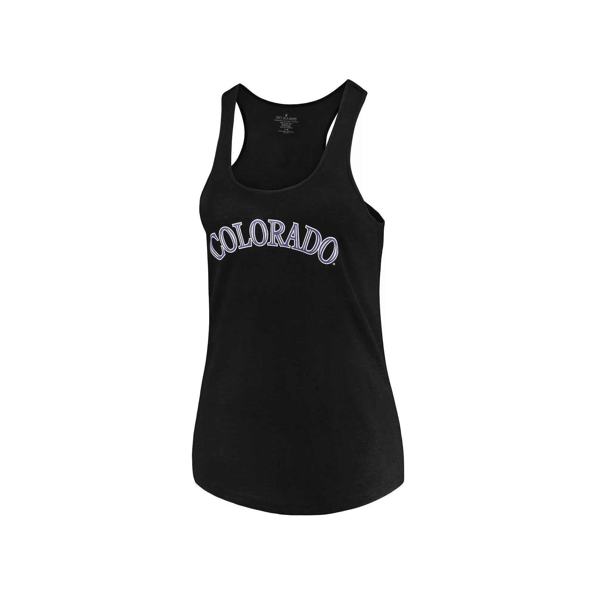 Women's Soft as a Grape Black Colorado Rockies Plus  Product Image