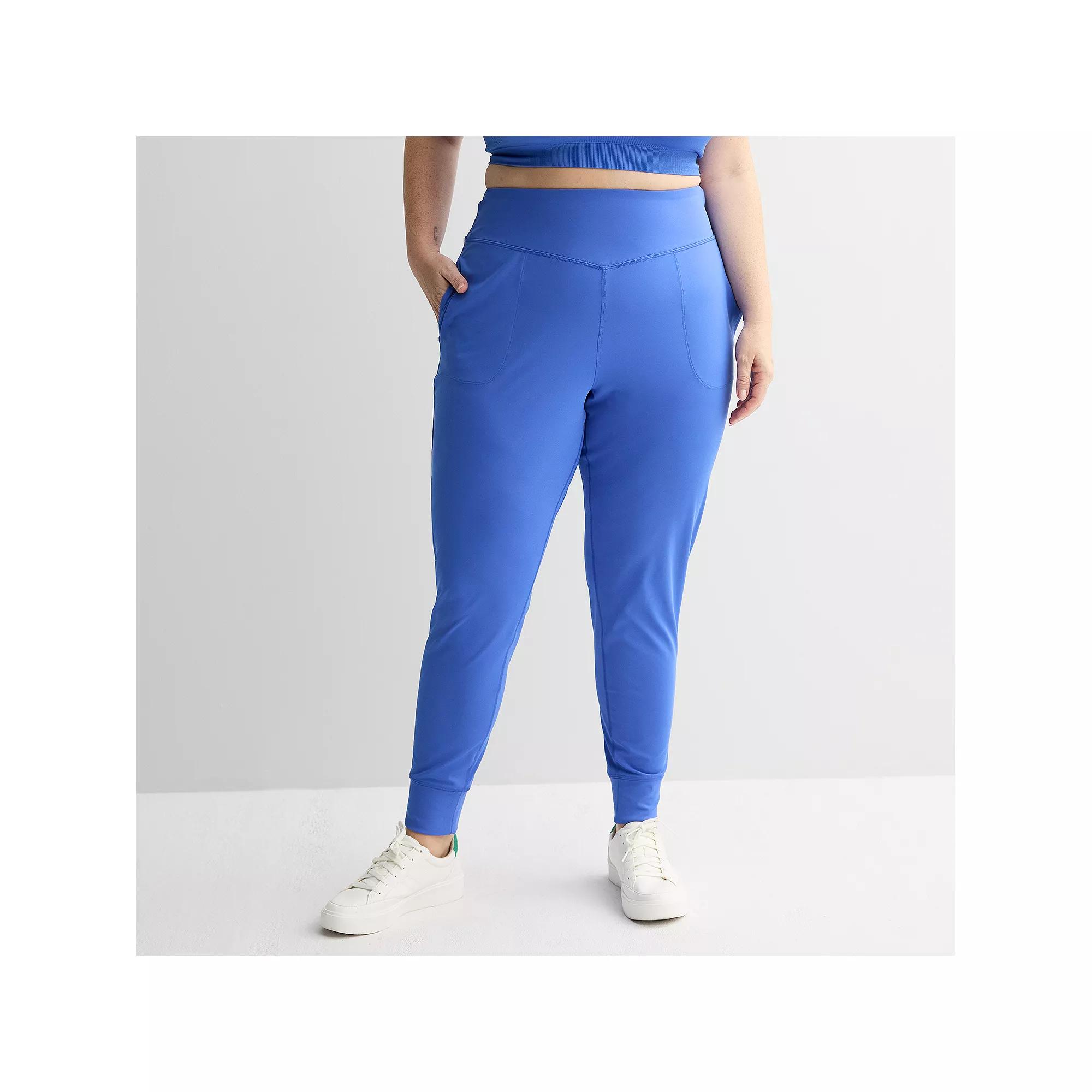 Plus Size Tek Gear® Ultrastretch Joggers, Women's, Size: 2XL, Tara Blue Product Image