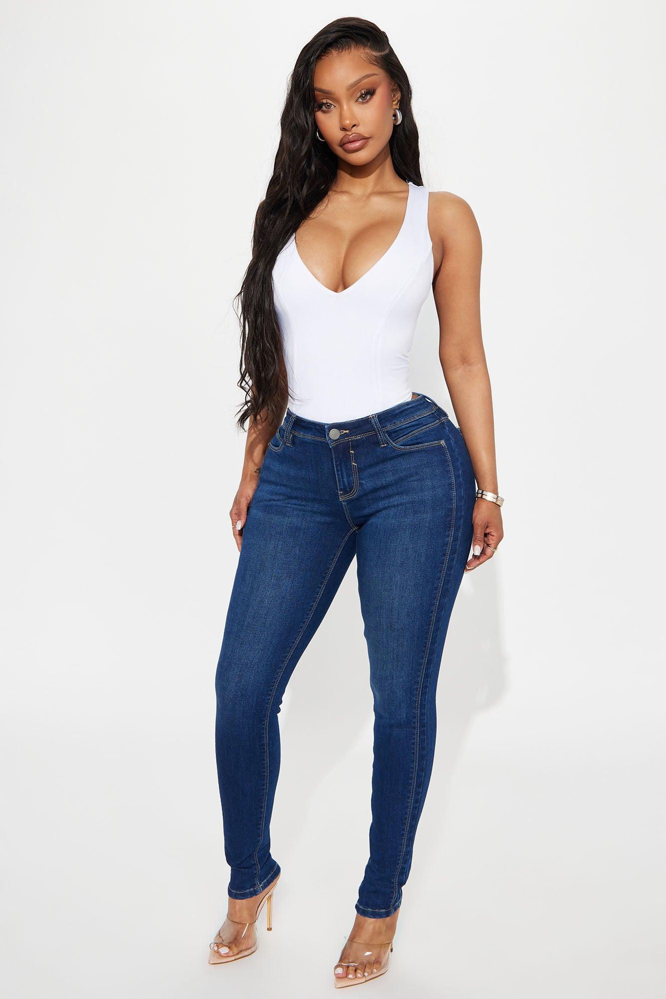 Friday Nights Scultpting Skinny Jeans - Dark Wash Product Image